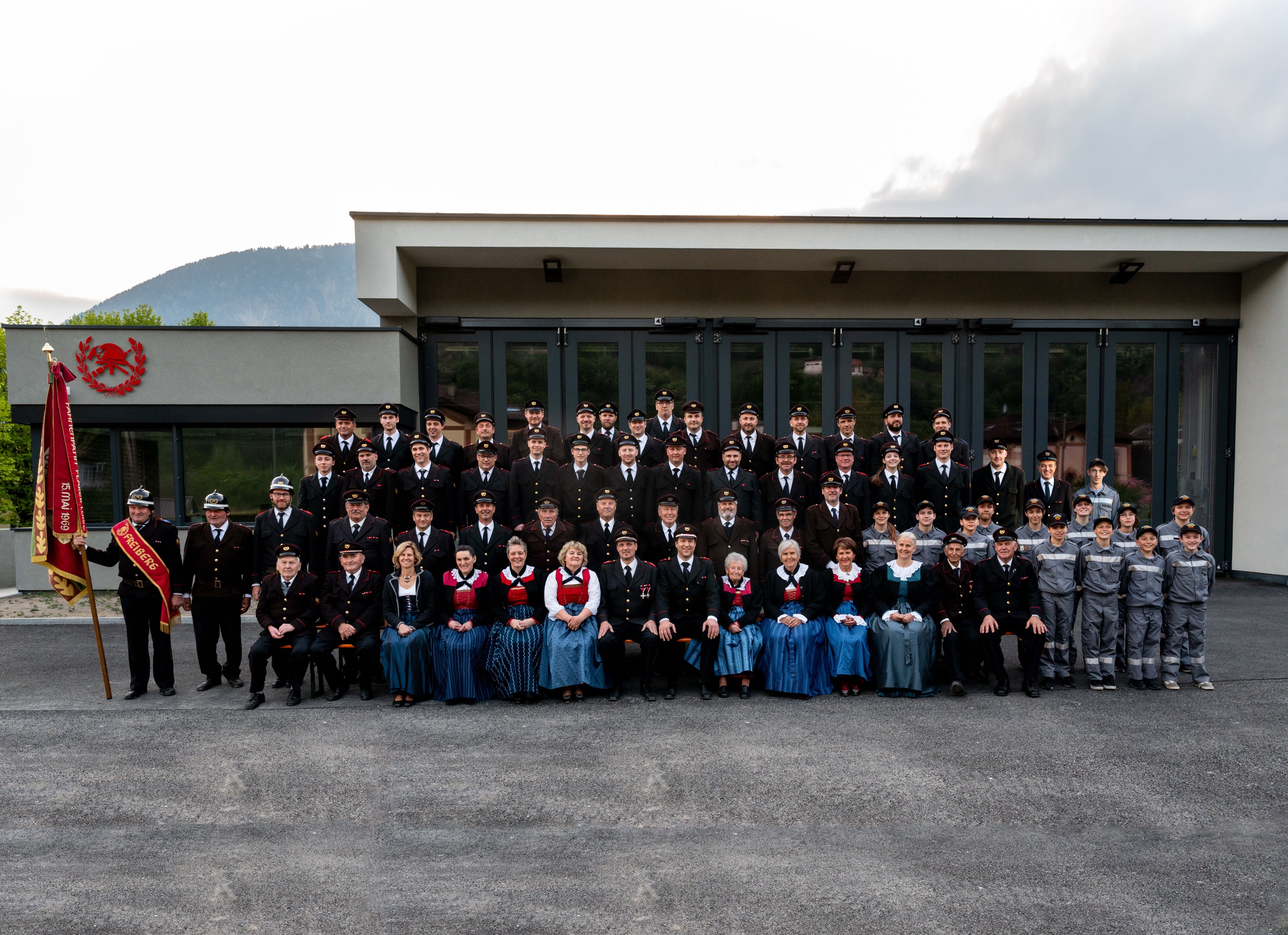 Mannschaft der Freiwilligen Feuerwehr Freiberg